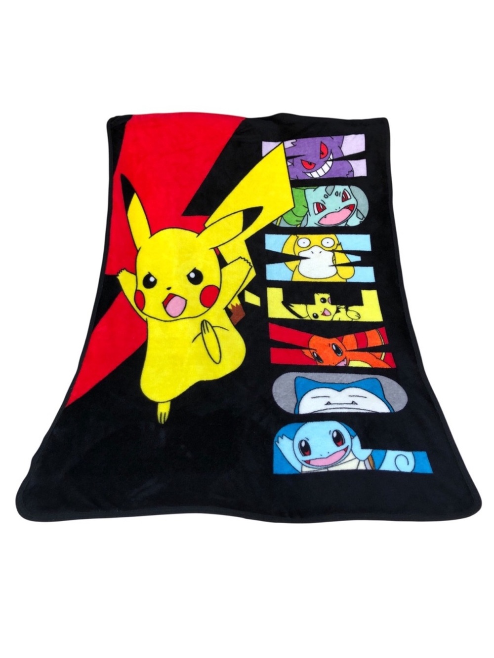 Pokemon NW Group 2022 Battle Bolt‎ Pikachu Colorful Fleece Throw Blanket 32 X 54